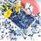 Blue and Black Graduation Confetti 2026 – Congrats Grad Table Scatter Decorations – Multi-Shape Glitter Confetti for Class of 2026 Graduation Party, Senior Night & College Commencement Decor
